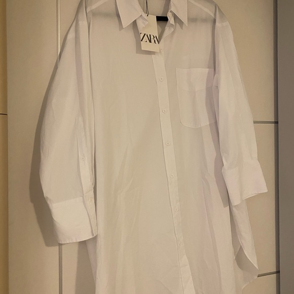 Oversized Poplin Shirt/Dress - Picture 2 of 5